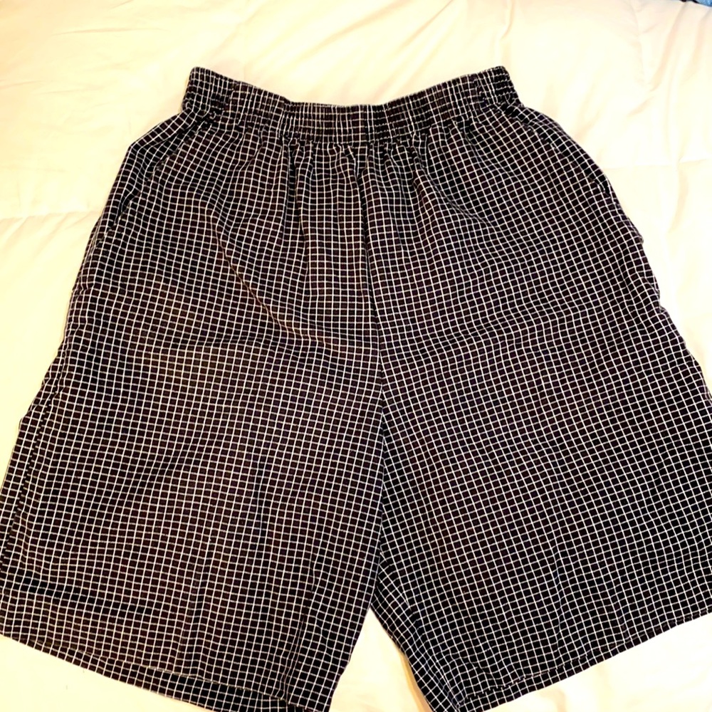 Vintage checkered hi waist shorts